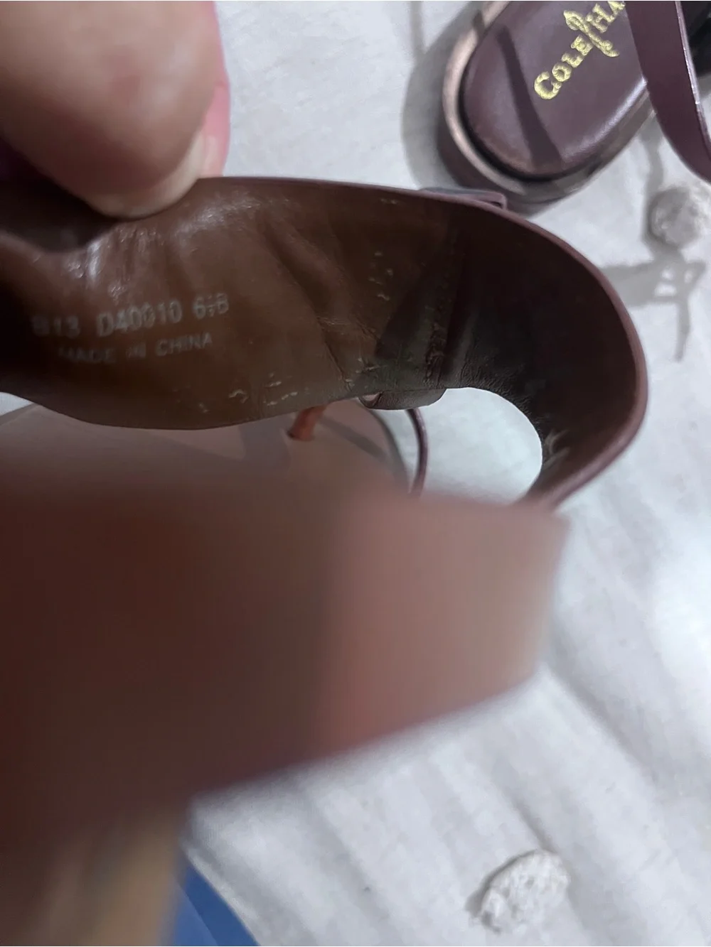 Cole Haan Brown Toe Thong Sandals-Size 6.5
